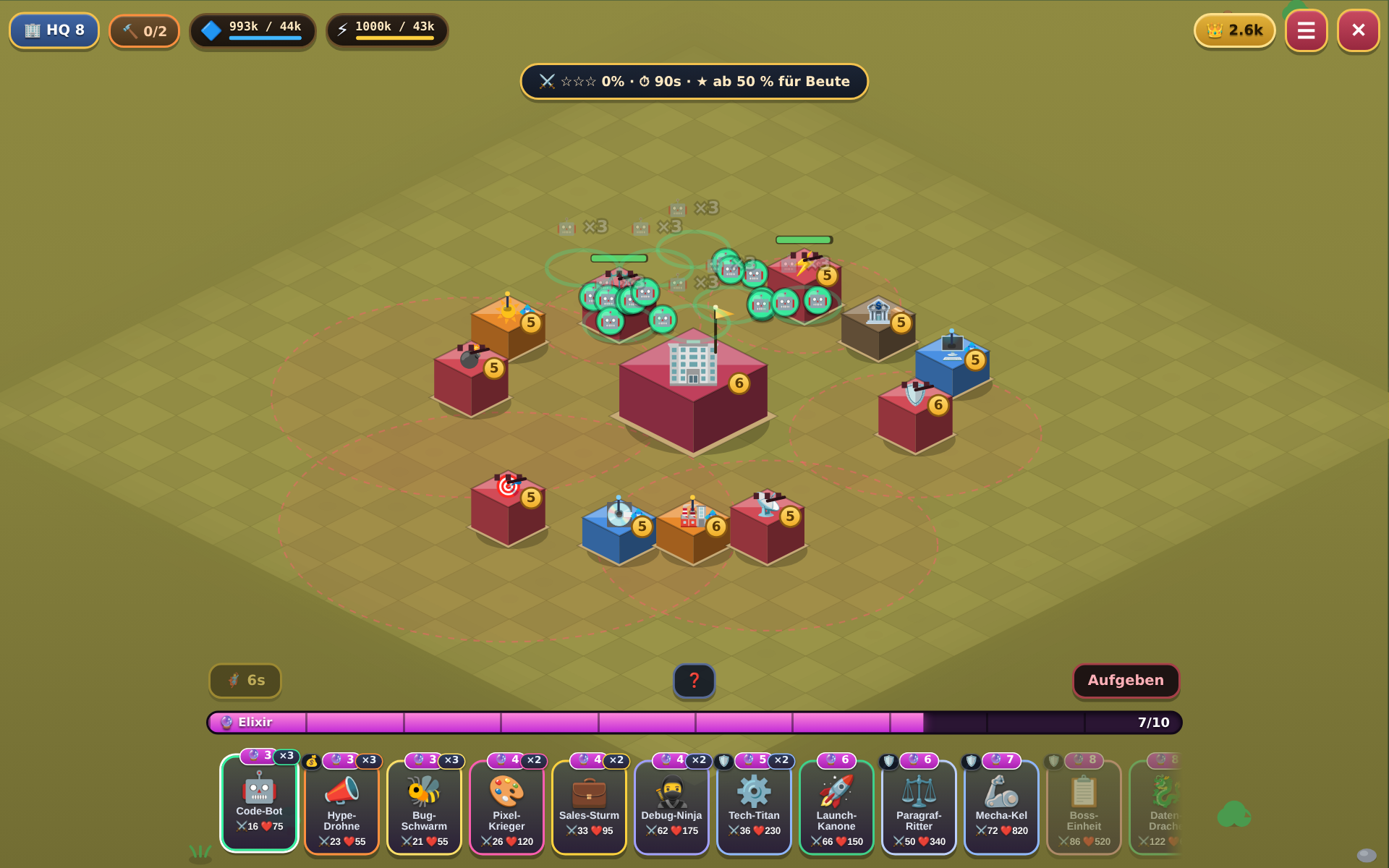 KelRaid Raid im Browser — Boss-Festung, Truppen und das komplette Karten-Deck